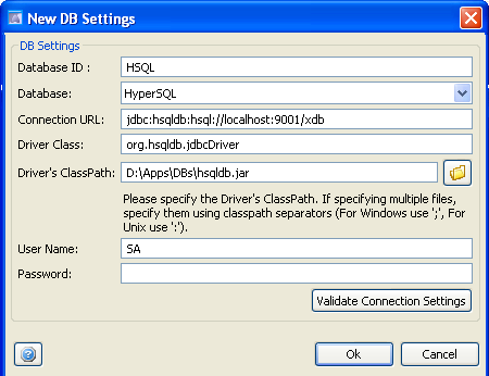Database Load Testing : Configuring DB Connection
