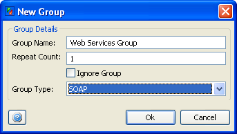 Web Services Functional Testing : Adding Action Group
