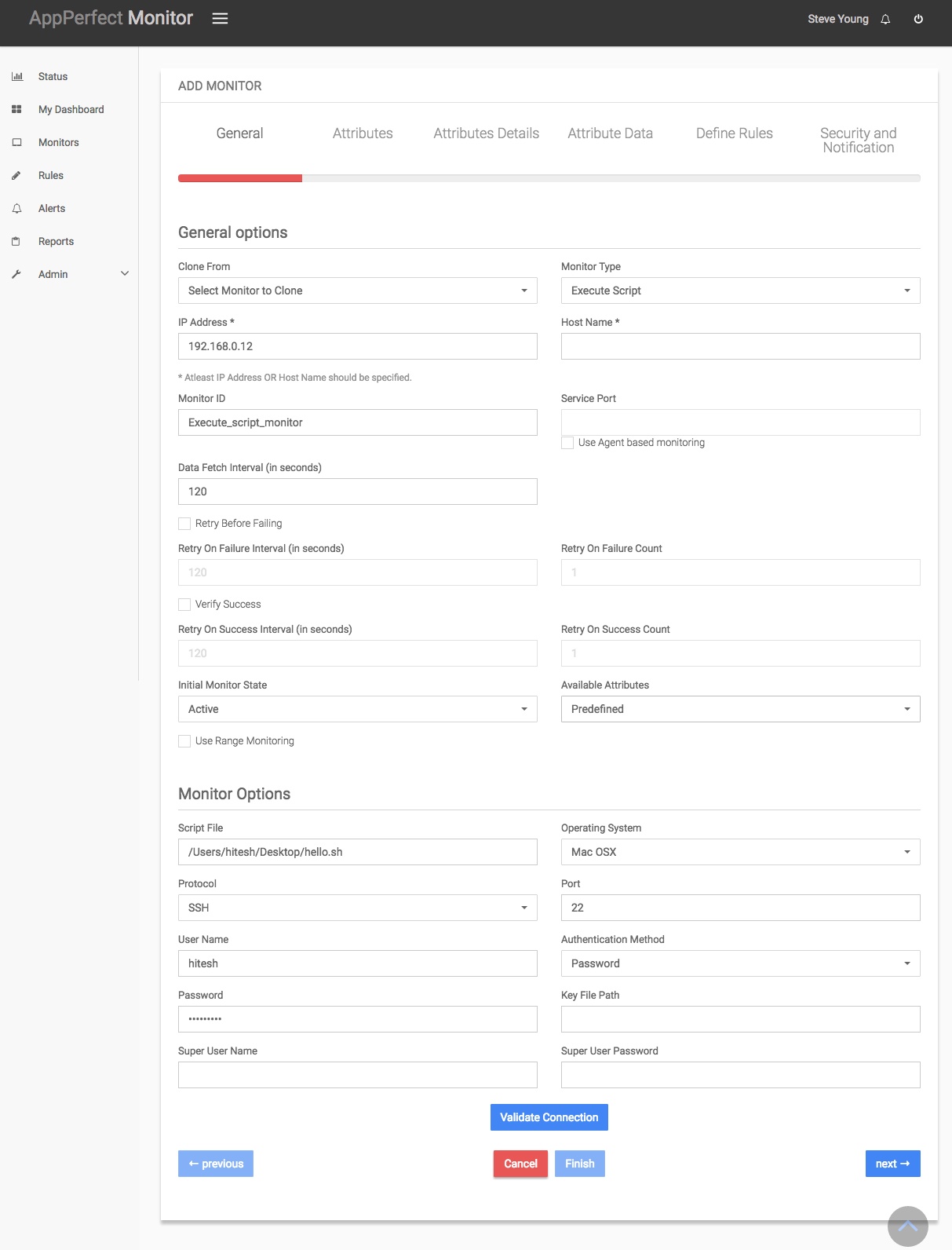 Mac Server Monitoring : Add Mac Monitor