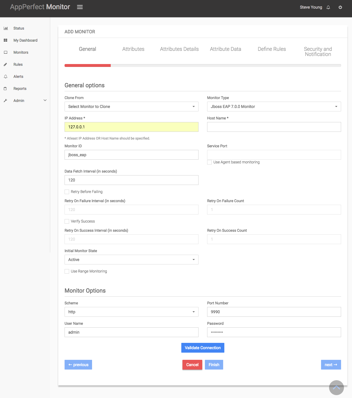 JBoss EAP Server Monitoring : Add JBoss EAP Monitor