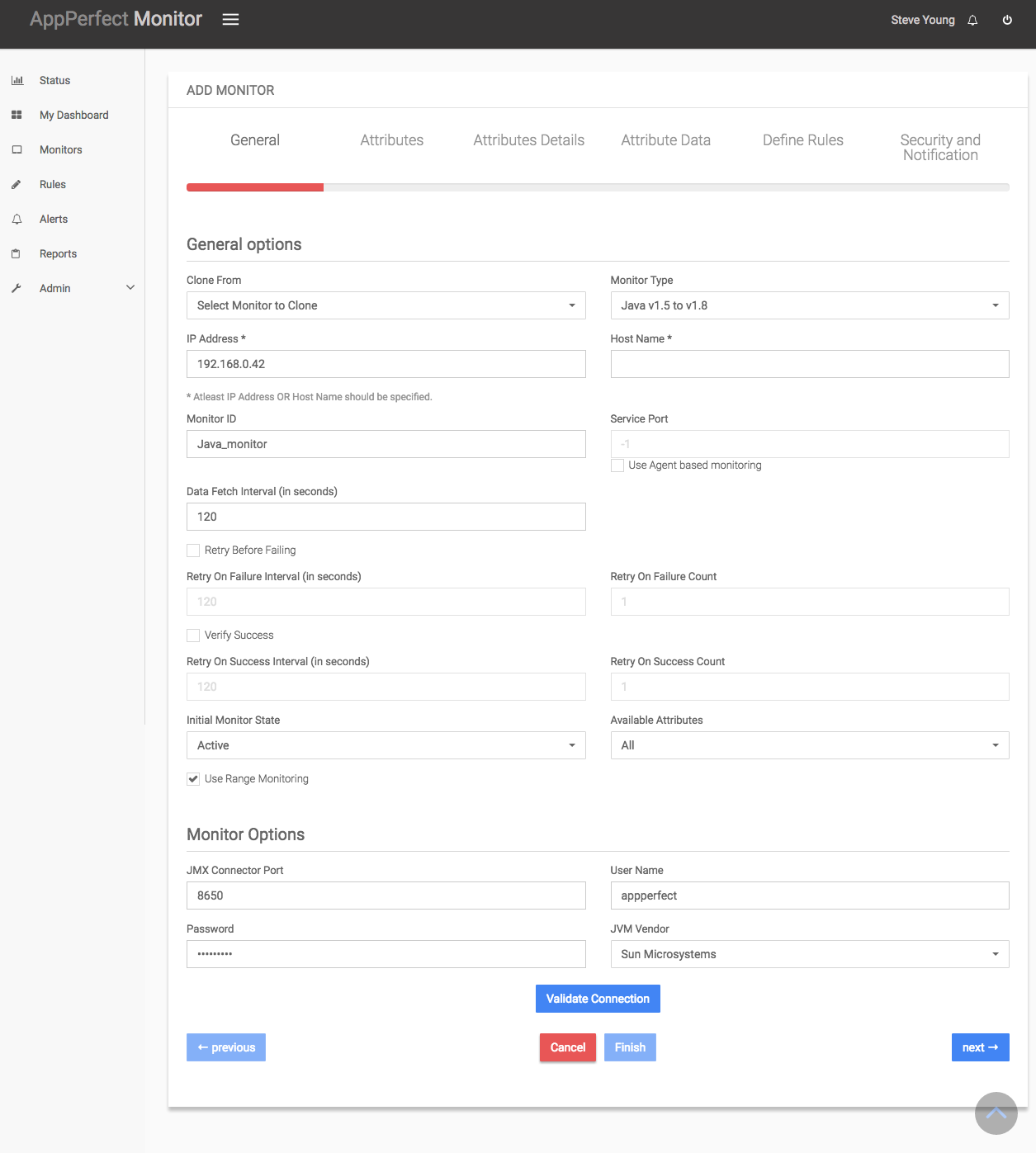 Java Monitoring : Add Monitor