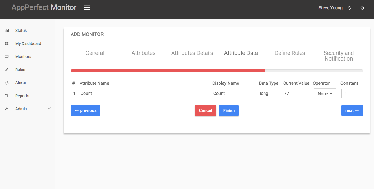 Unix-File-Folder-Size Monitoring : Attribute Data