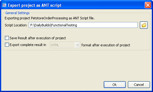 Ant Script Export