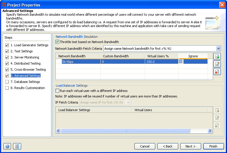 Network Bandwidth Simulation