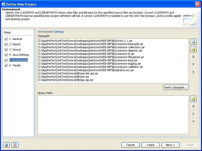 Java Unit Testing : Configuring Classpath Settings